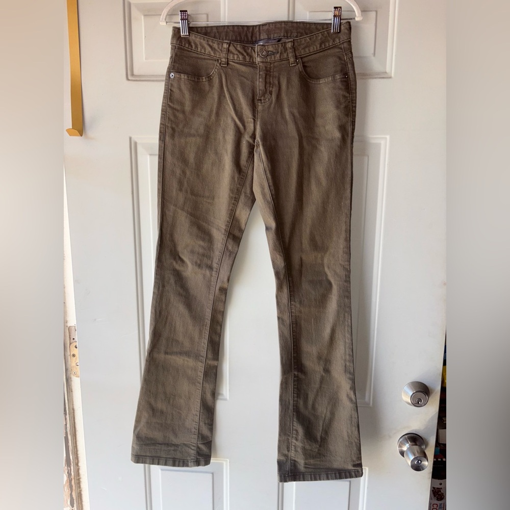 The North Face olive green bootcut jeans size 4